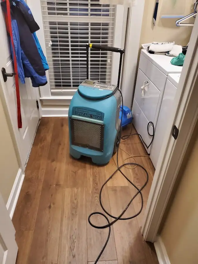 Commercial dehumidifier deployed for Flood Damage Cleanup in Buena Vista